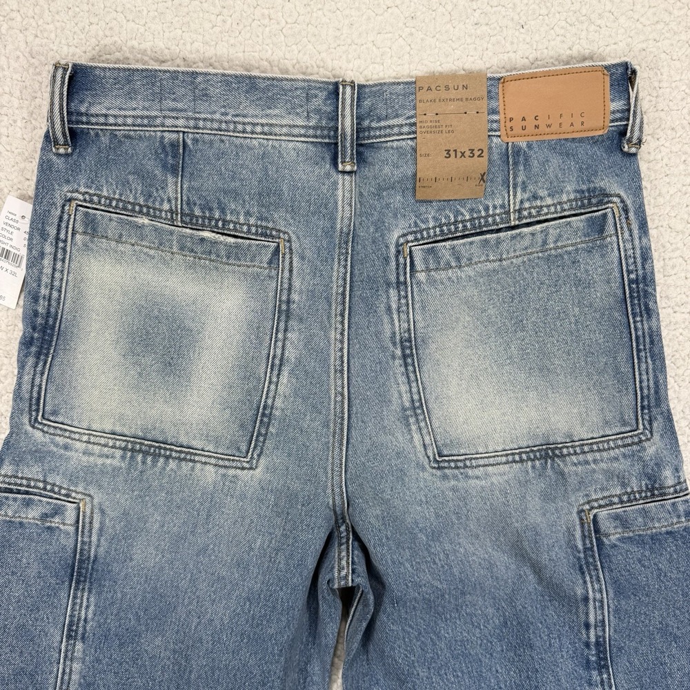 PacSun Blake Extreme Baggy Carpenter Jeans Men's 31x32 Y2K Streetwear Grunge - Picture 5 of 11